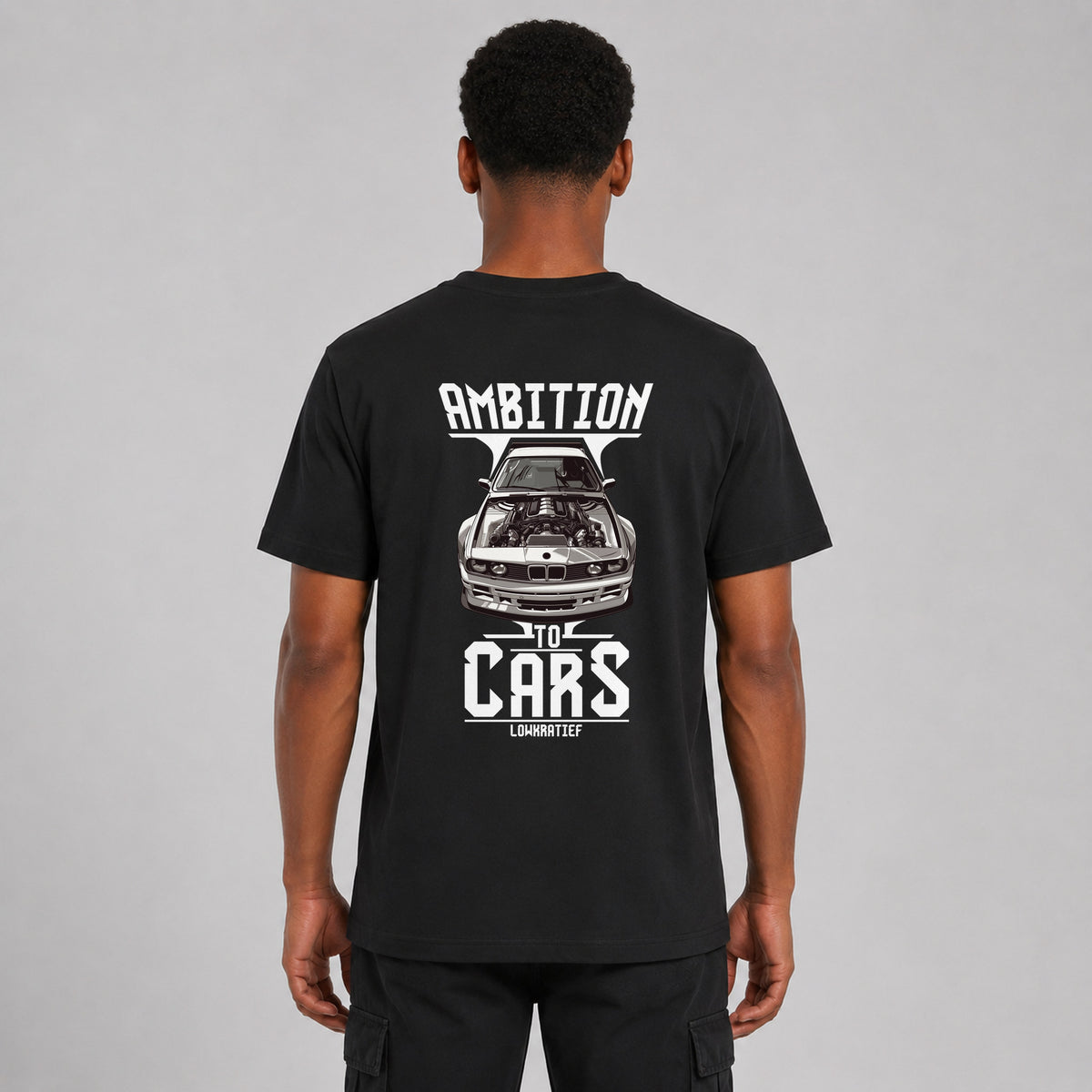 LOWKRATIEF Ambition to Cars T-Shirt mit Backprint