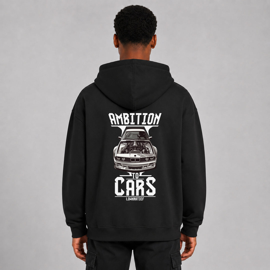 LOWKRATIEF Ambition to Cars Oversize-Hoodie mit Backprint