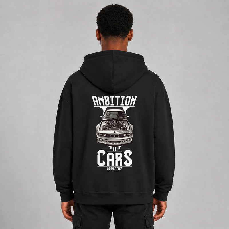 LOWKRATIEF Ambition to Cars Oversize-Hoodie mit Backprint