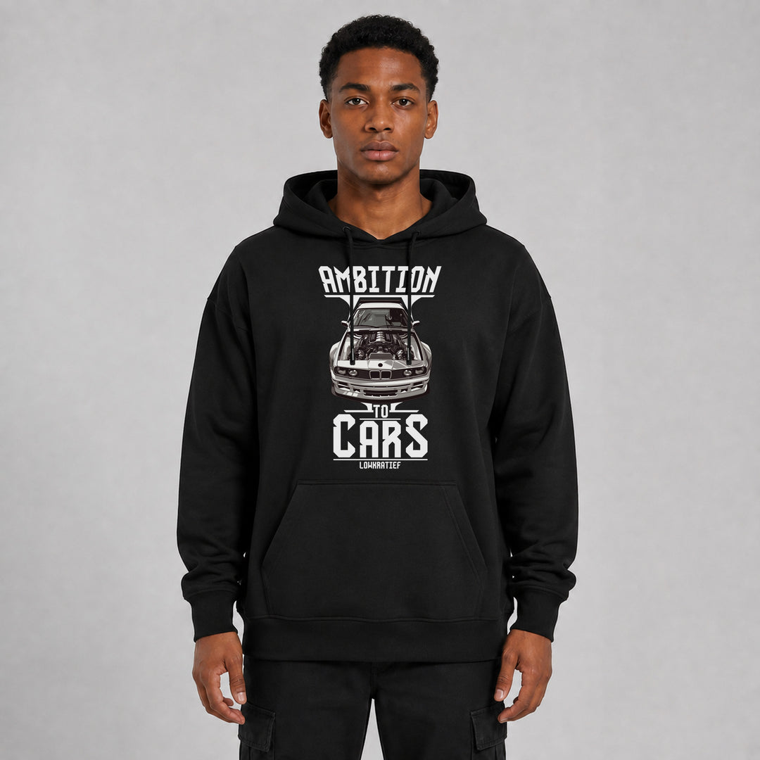 LOWKRATIEF Ambition to Cars Oversize-Hoodie mit Frontprint