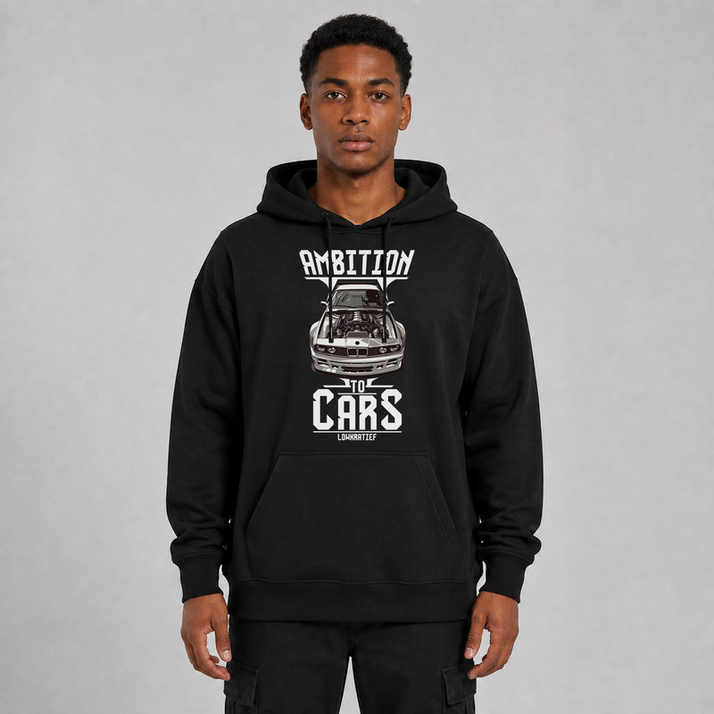 LOWKRATIEF Ambition to Cars Oversize-Hoodie mit Frontprint