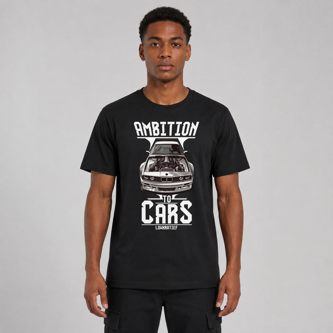 LOWKRATIEF Ambition to Cars T-Shirt mit Frontprint