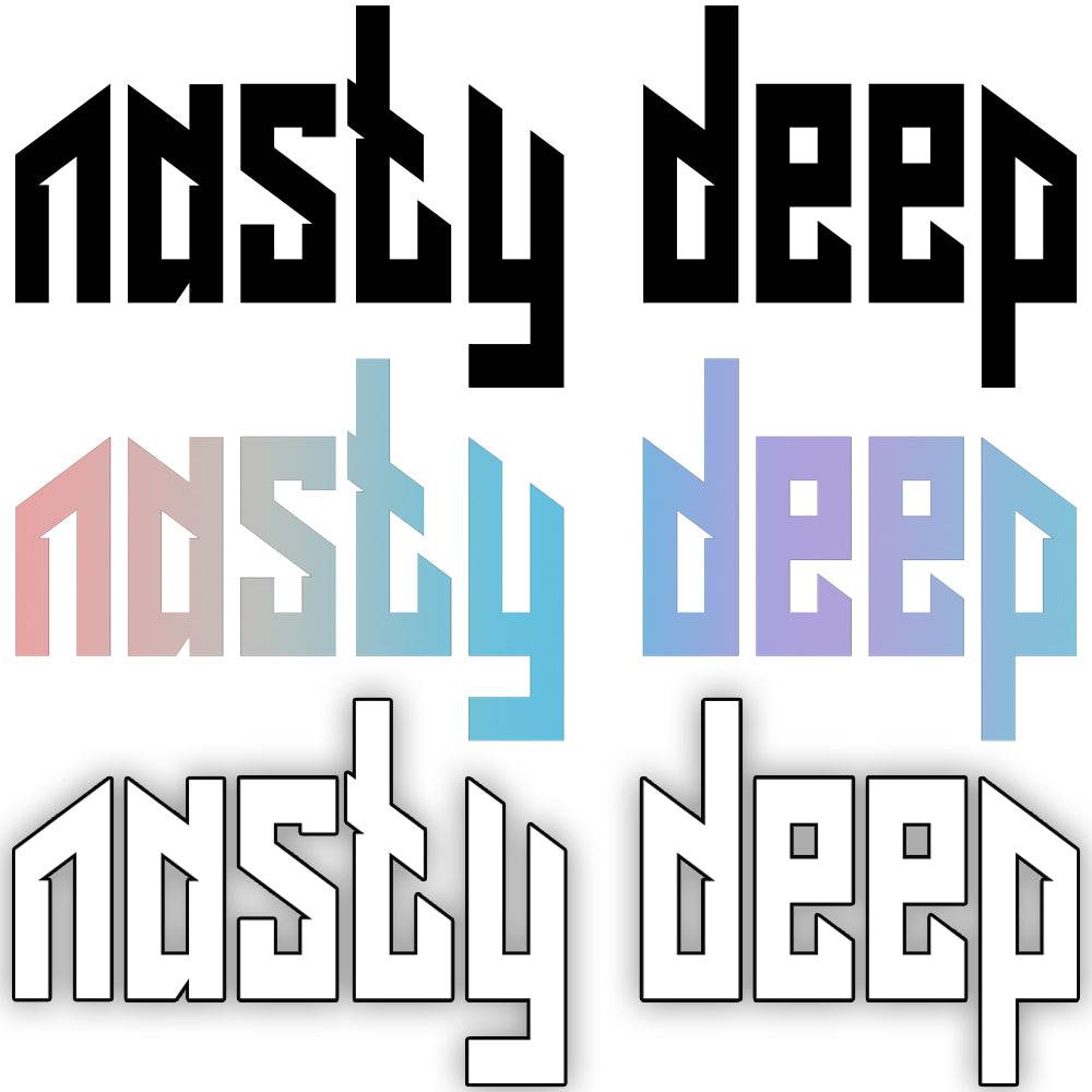 Nasty Deep Sticker groß - LOWKRATIEF CLOTHING