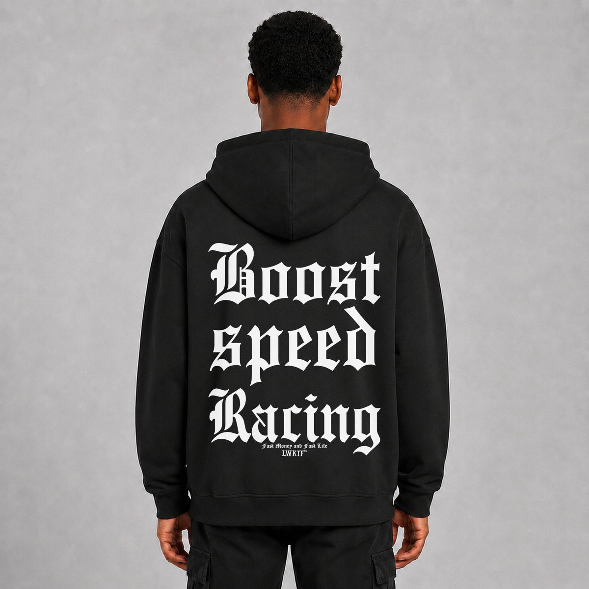 Boost Speed Racing Sparbundle – Hoodie Rückansicht