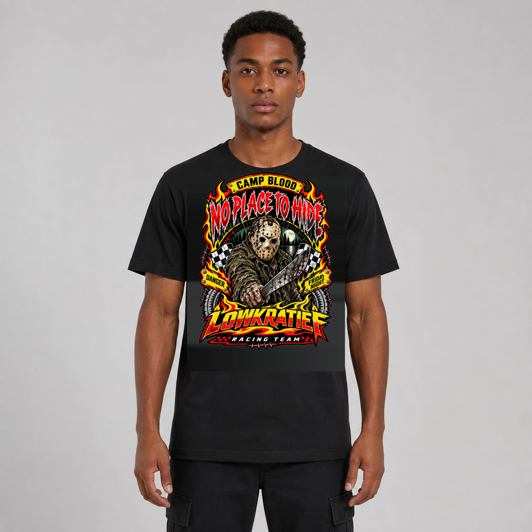 LOWKRATIEF No Place To Hide T-Shirt mit Frontprint