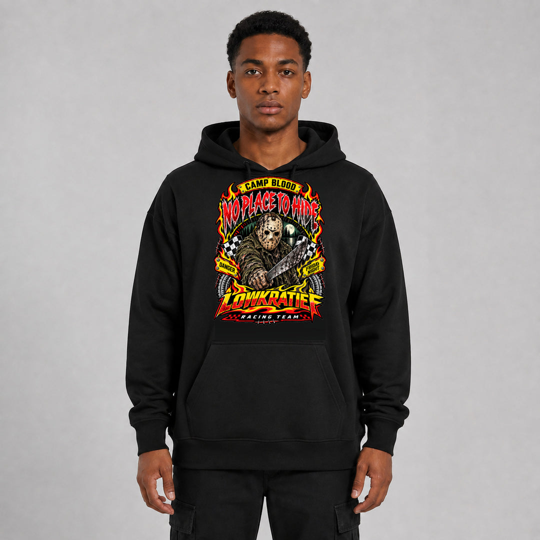 LOWKRATIEF No Place To Hide Oversize-Hoodie mit Frontprint