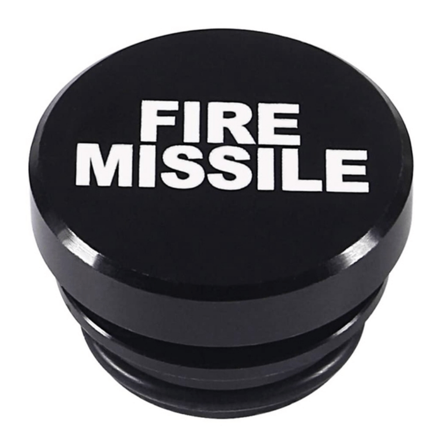 Fire Missile Schwarz Zigarettenanzünder Button - LOWKRATIEF CLOTHING