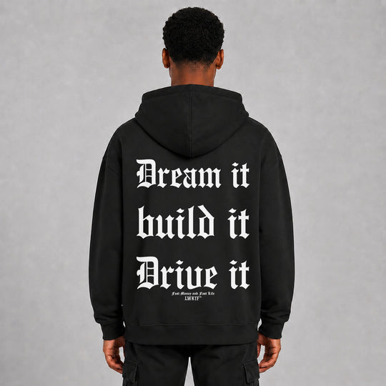 LOWKRATIEF Dream it Oversize-Hoodie – Rückansicht