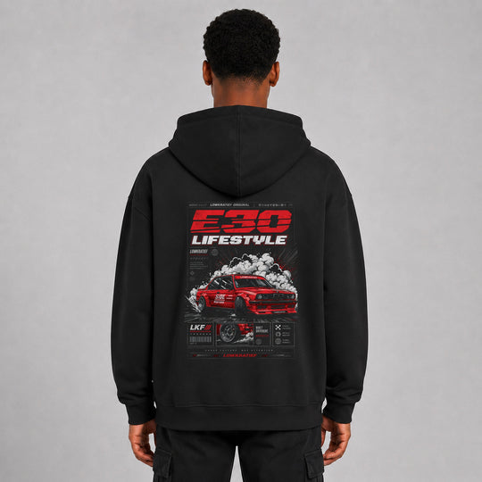 E30 Lifestyle Sparbundle – Hoodie Rückansicht