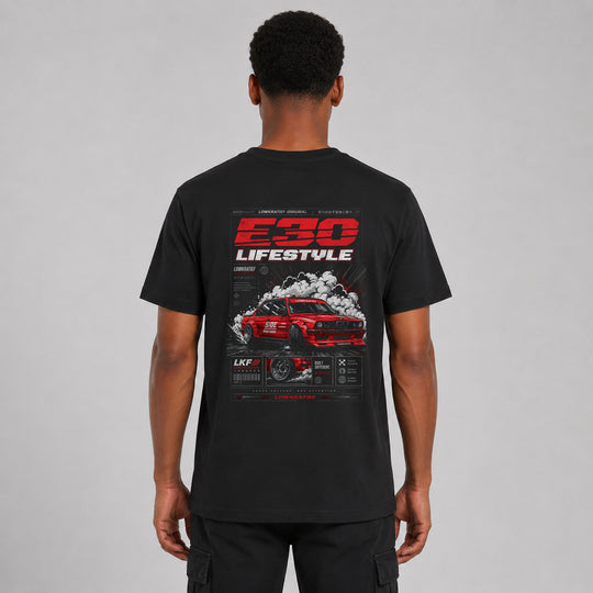 LOWKRATIEF E30 Lifestyle T-Shirt mit Backprint