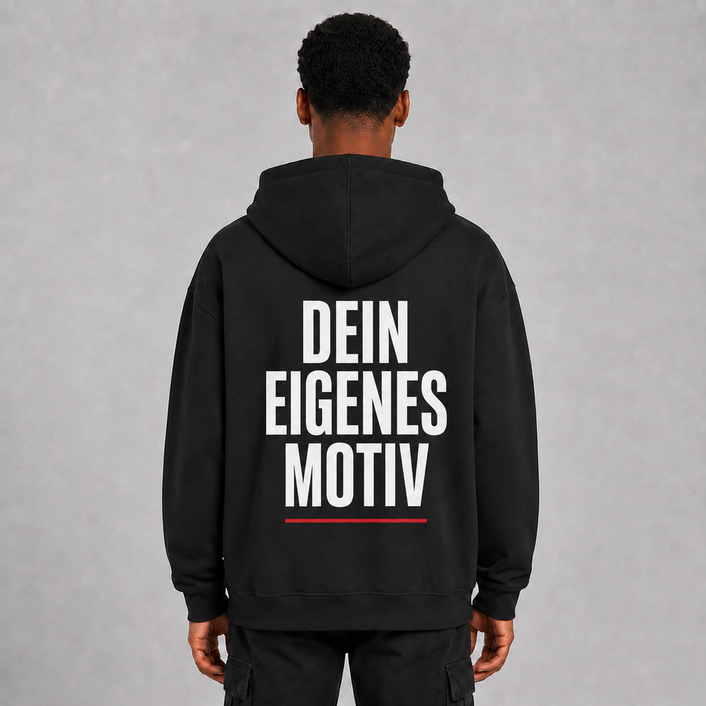 LOWKRATIEF Dein eigenes Design Oversize-Hoodie Rückenansicht