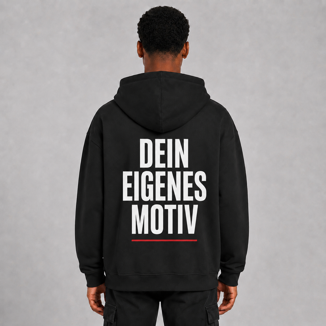 LOWKRATIEF Dein eigenes Design Oversize-Hoodie Rückenansicht