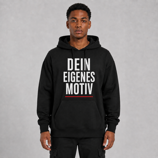 LOWKRATIEF Dein eigenes Design Oversize-Hoodie Frontansicht