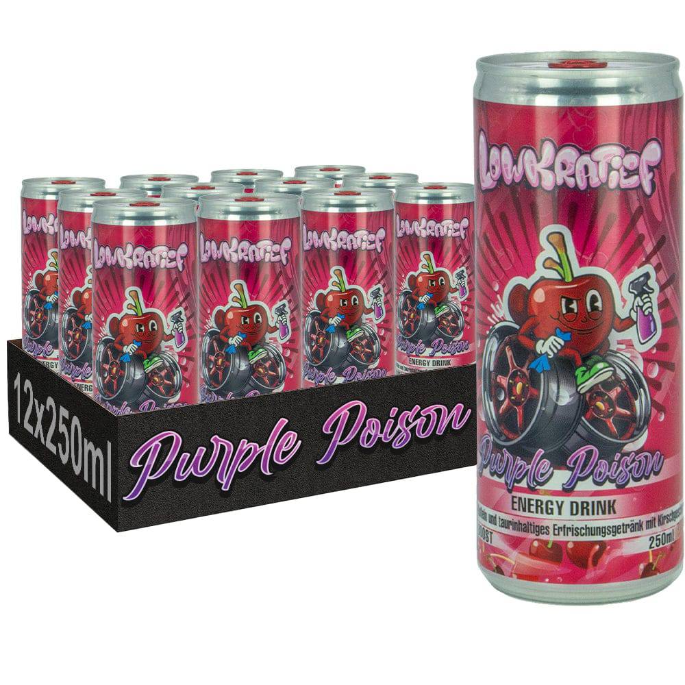 12x Purple Poison Energydrink - LOWKRATIEF CLOTHING