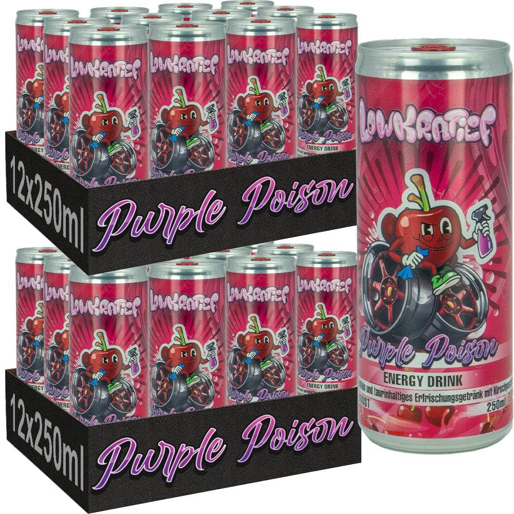 24x Purple Poison Energydrink - LOWKRATIEF CLOTHING