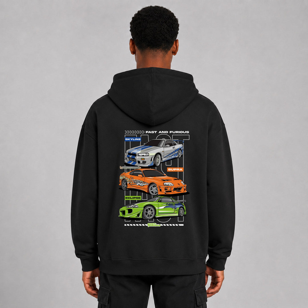 Fast &amp; Furious 3 Legends Sparbundle – Hoodie Rückansicht