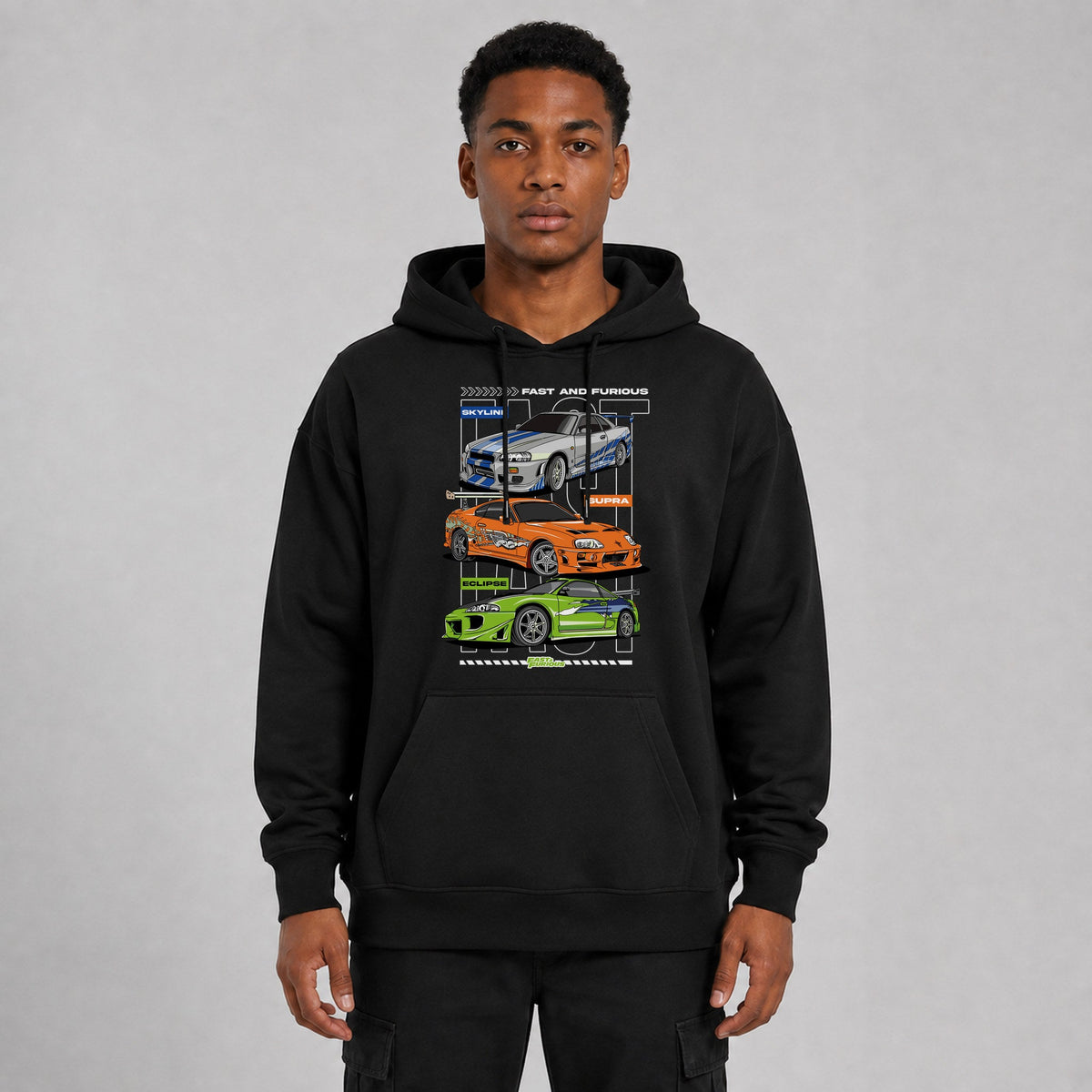 Fast & Furious 3 Legends Sparbundle – Hoodie Vorderansicht