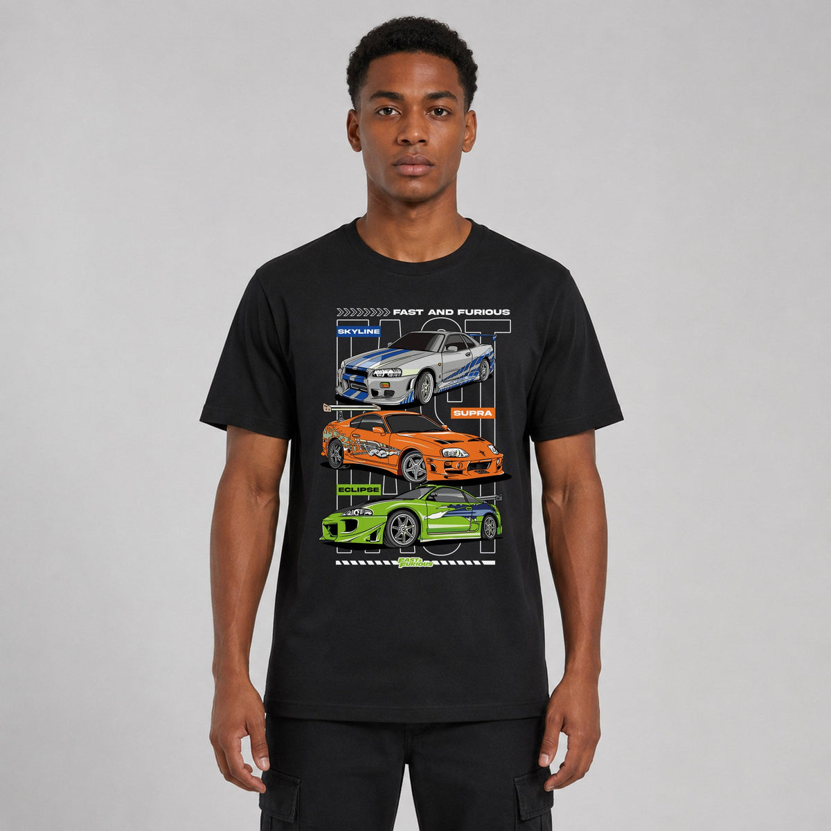 Fast & Furious 3 Legends Sparbundle – T-Shirt Vorderansicht