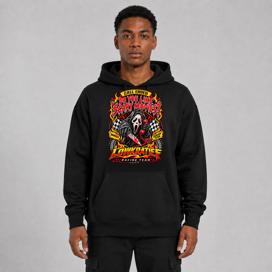 LOWKRATIEF Scary Movies Oversize-Hoodie mit Frontprint