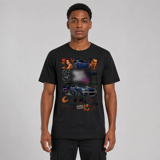 LOWKRATIEF Grand Theft Tuning VI M3 T-Shirt mit Frontprint