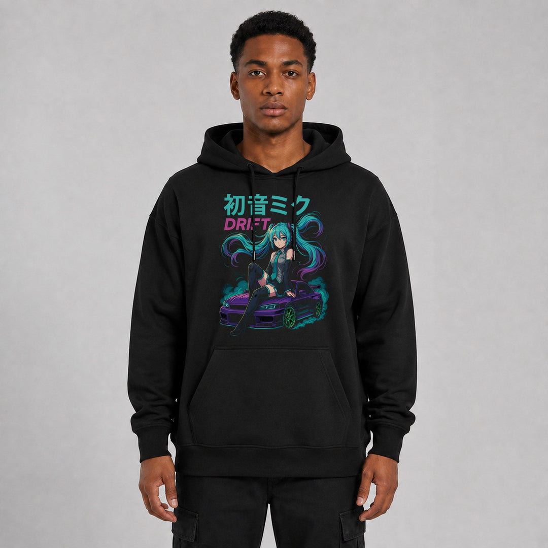 Hatsune Drift R34 Sparbundle – Hoodie Vorderansicht