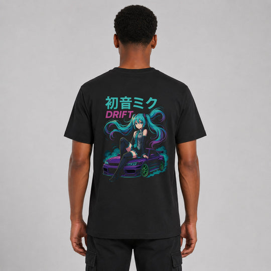 Hatsune Drift R34 Sparbundle – T-Shirt Rückansicht