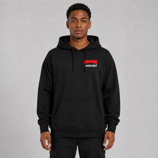 LOWKRATIEF Addiction Oversize-Hoodie – Vorderansicht