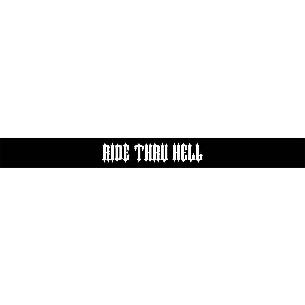 Ride Thru Hell Sonnenblendstreifen 2 in 1 - LOWKRATIEF CLOTHING
