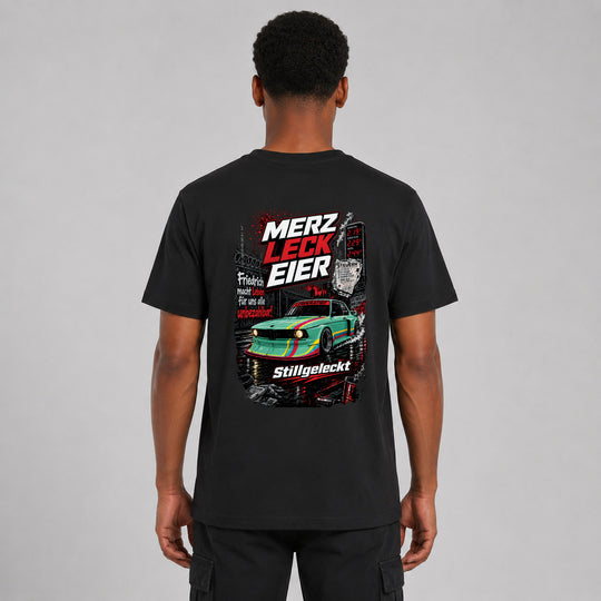 LOWKRATIEF Leck Eier T-Shirt mit Backprint