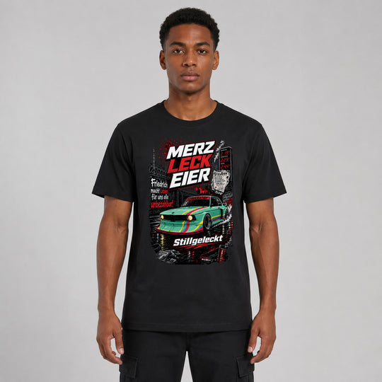 LOWKRATIEF Leck Eier T-Shirt mit Frontprint