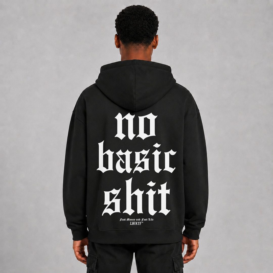 No basic shit Sparbundle – Hoodie Rückansicht