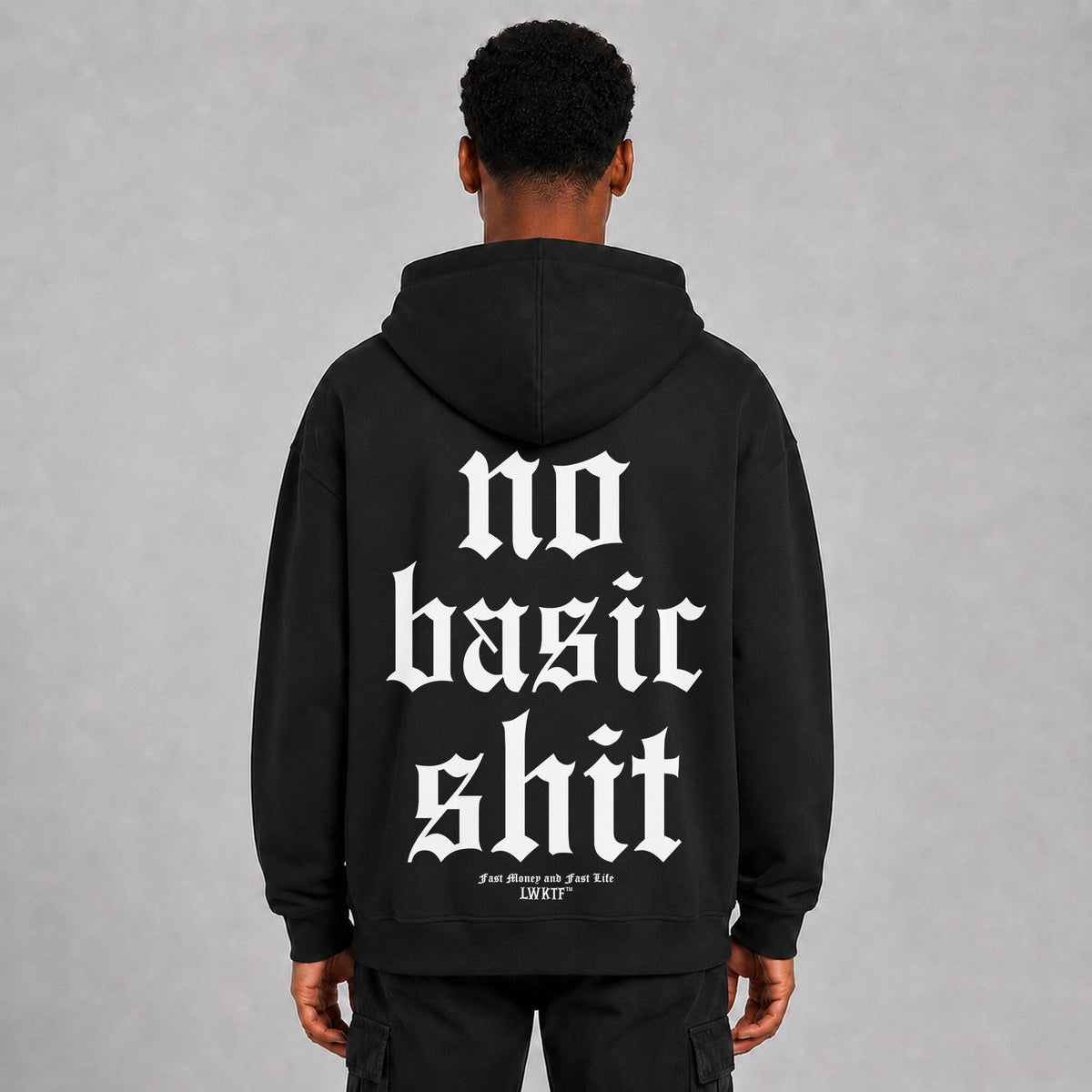 No basic shit Sparbundle – Hoodie Rückansicht