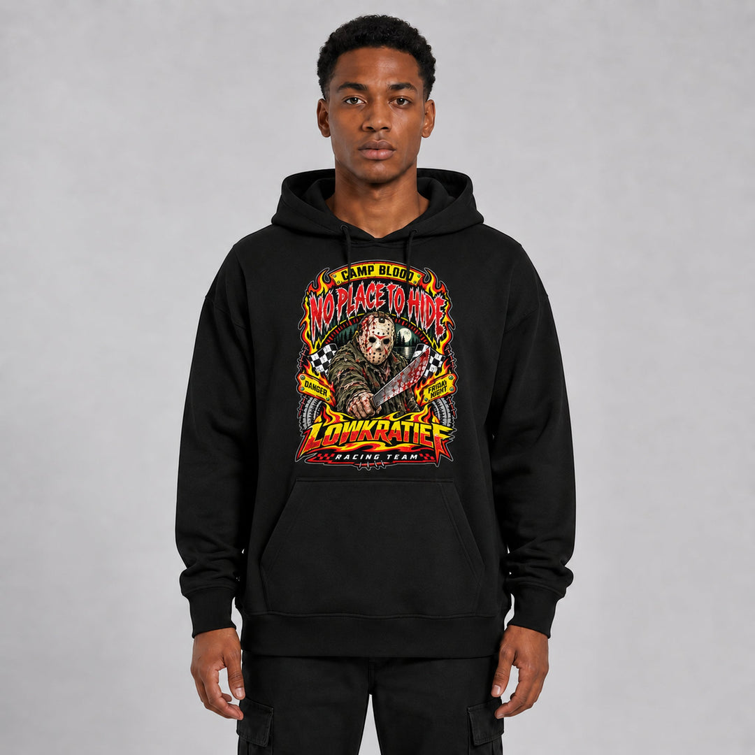 LOWKRATIEF No Place to Hide Oversize-Hoodie mit Frontprint