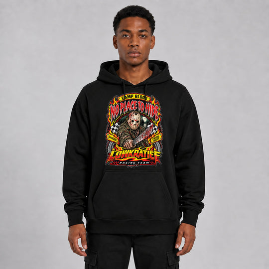 LOWKRATIEF No Place to Hide Oversize-Hoodie mit Frontprint