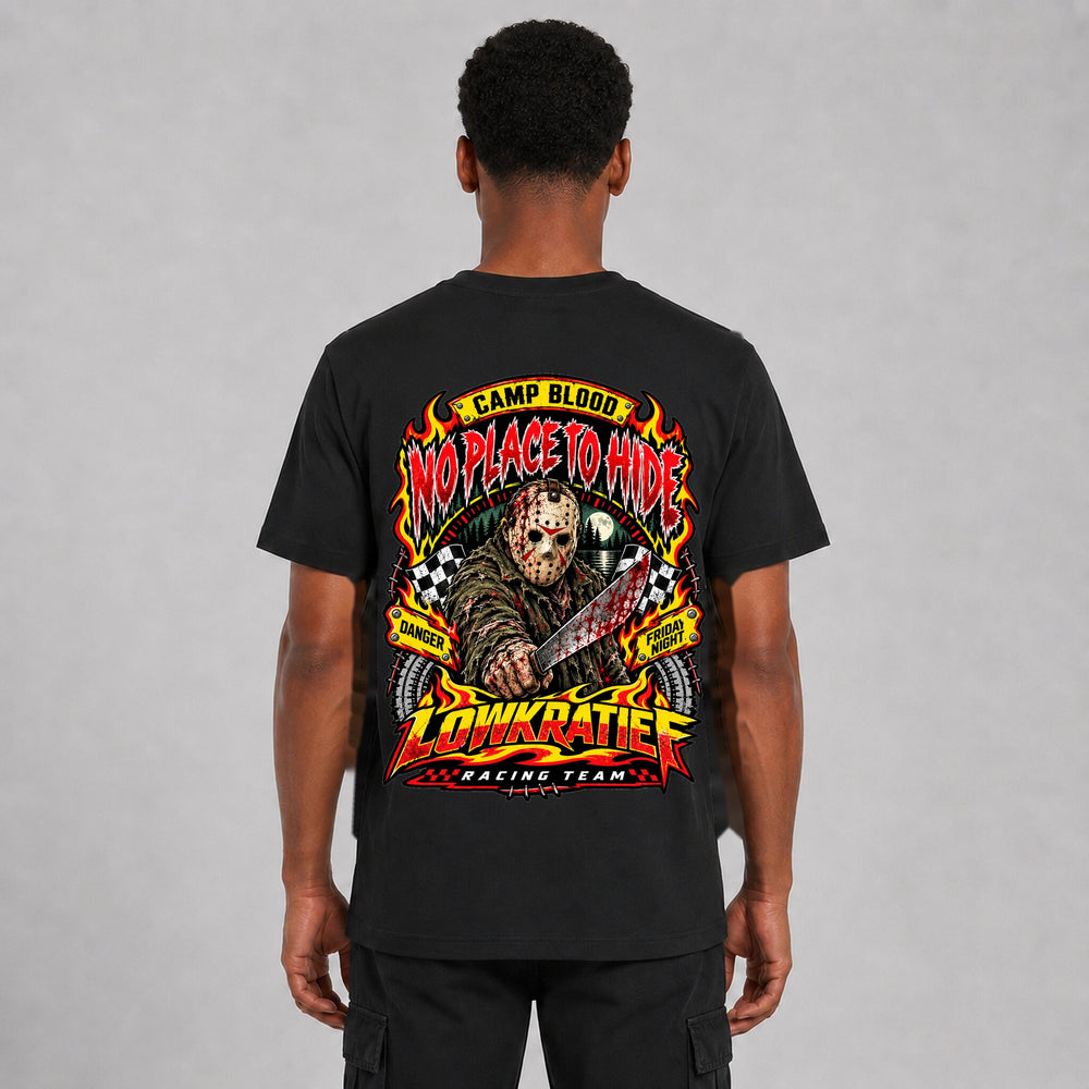 No Place to Hide T-Shirt Rückseite – Lowkratief