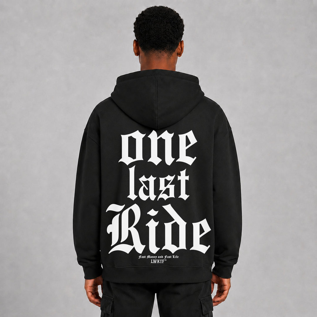 LOWKRATIEF One last Ride Oversize-Hoodie – Rückansicht