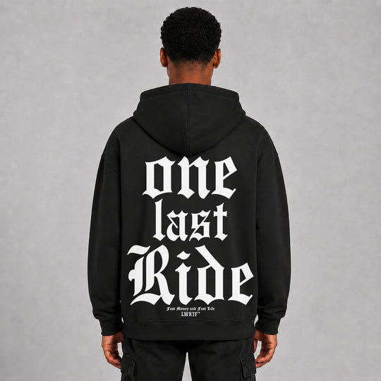 LOWKRATIEF One last Ride Oversize-Hoodie – Rückansicht