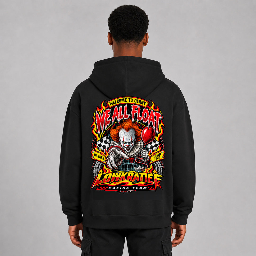 LOWKRATIEF We All Float Oversize-Hoodie mit Backprint