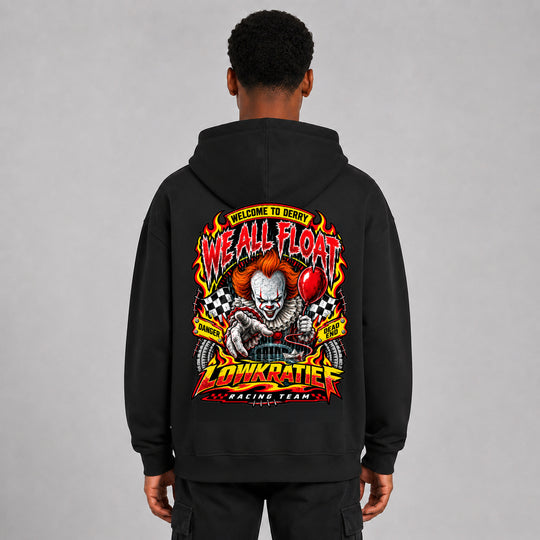LOWKRATIEF We All Float Oversize-Hoodie mit Backprint