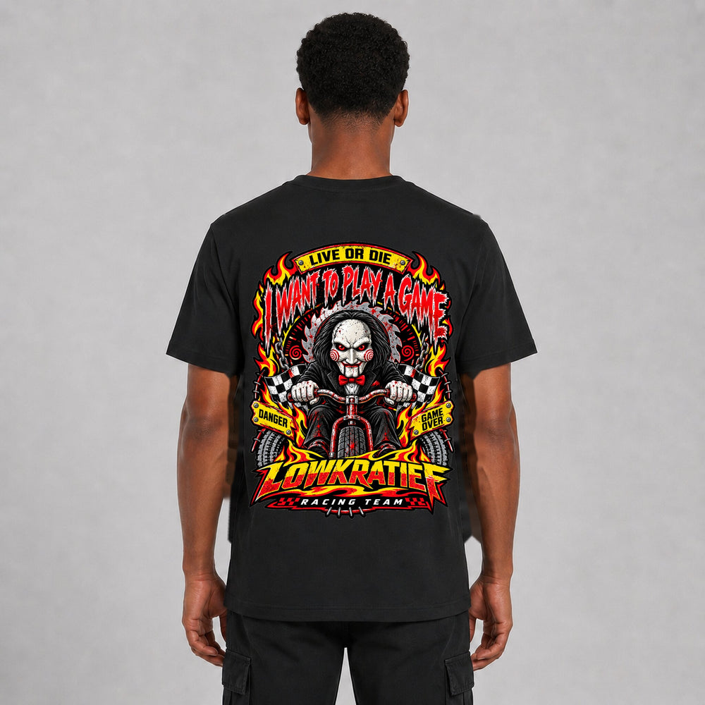 I Want to Play a Game T-Shirt Rückseite – Lowkratief