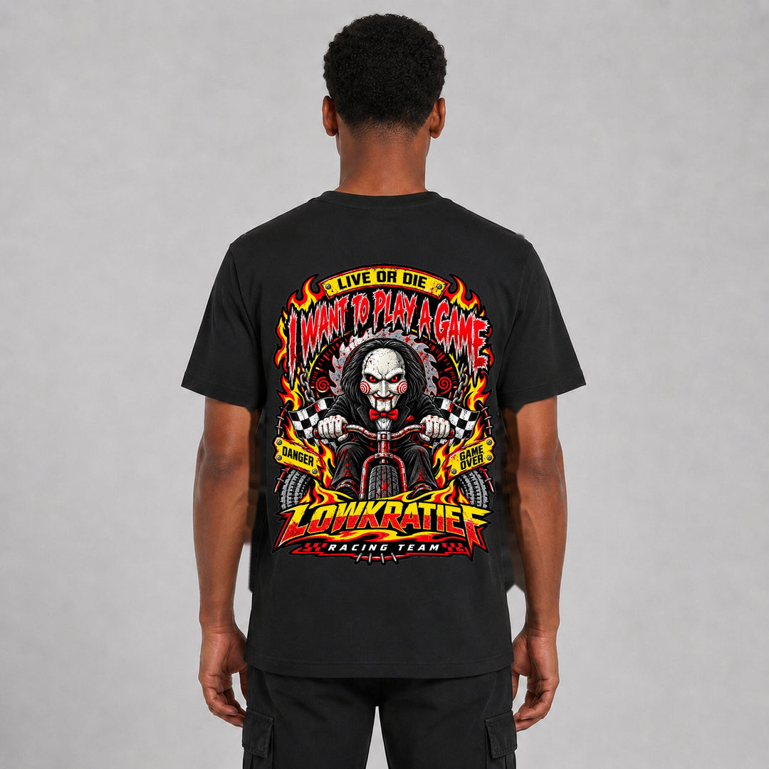 I Want to Play a Game T-Shirt Rückseite – Lowkratief
