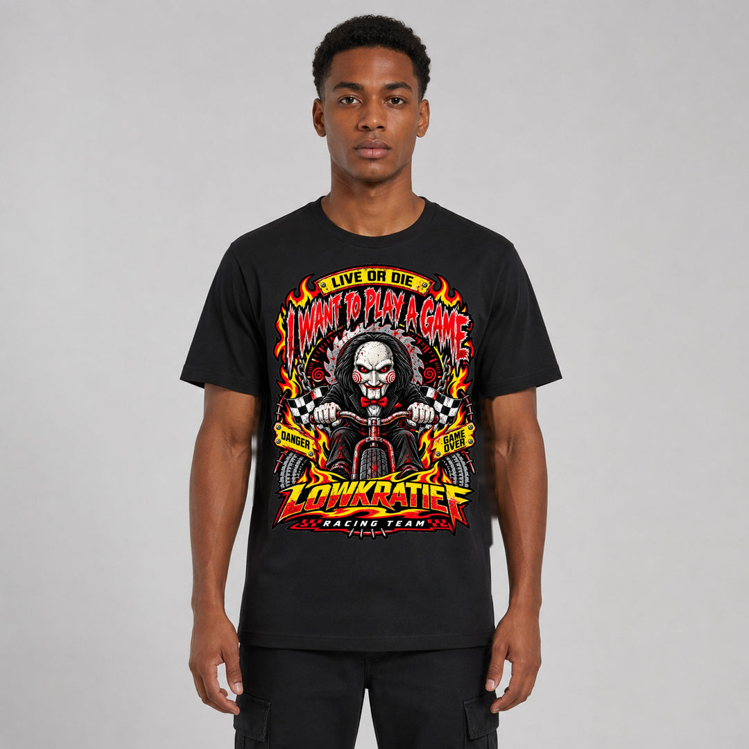 I Want to Play a Game T-Shirt Vorderseite – Lowkratief