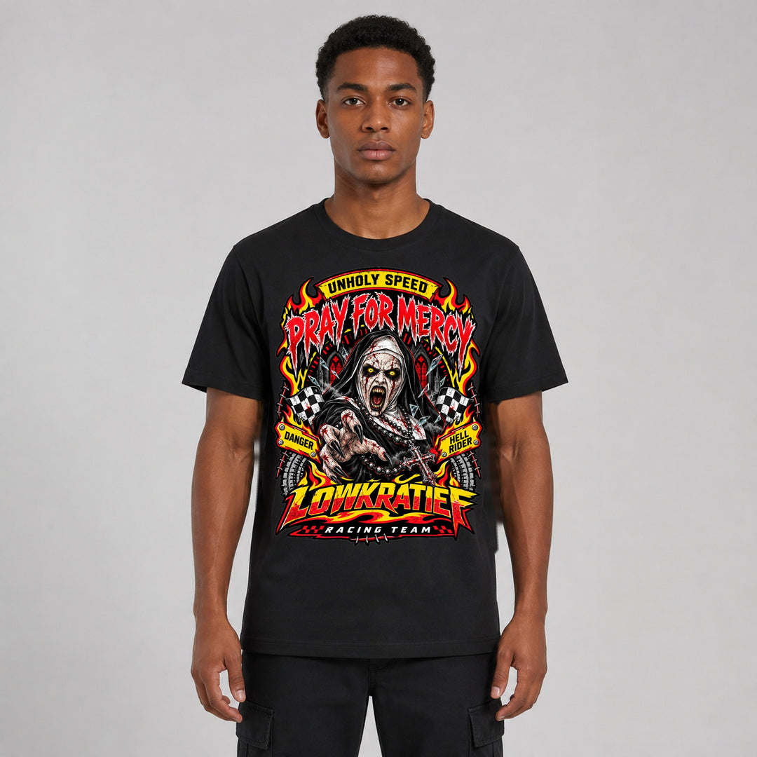 Pray for Mercy T-Shirt Vorderseite – Lowkratief