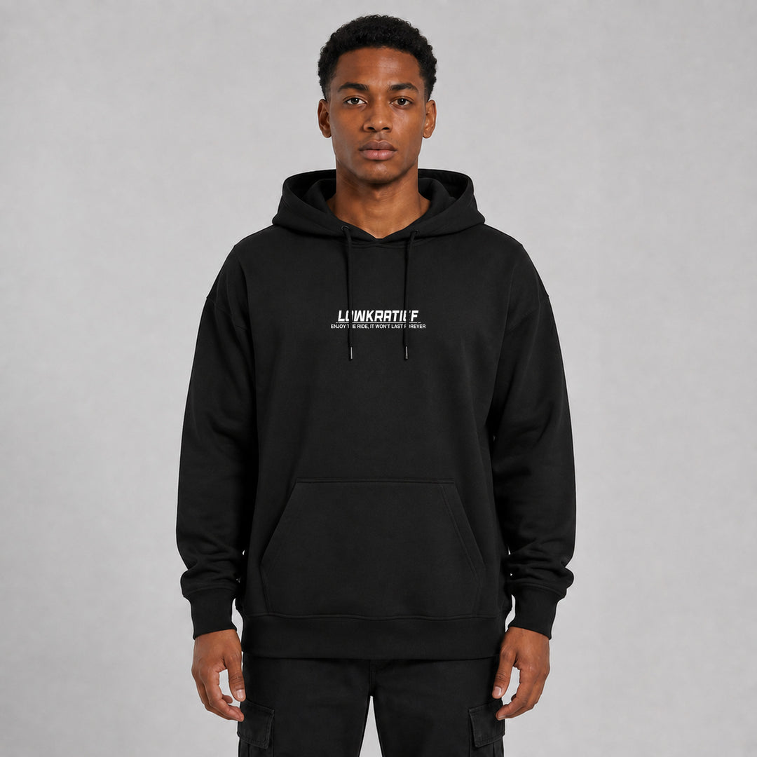 LOWKRATIEF Ride or Die Oversize-Hoodie – Vorderansicht