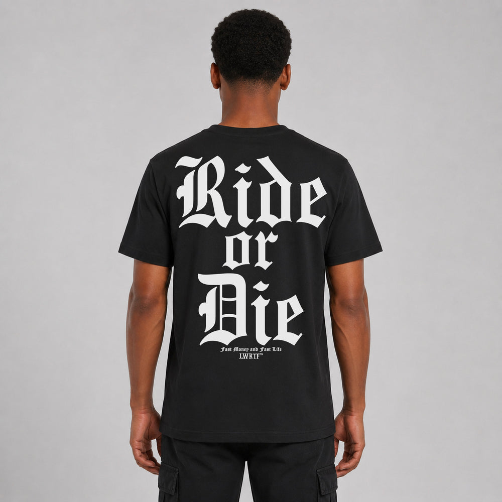 LOWKRATIEF Ride or Die T-Shirt – Rückansicht