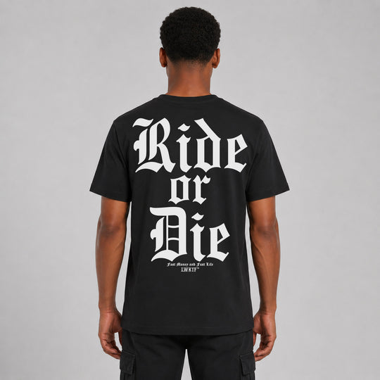 LOWKRATIEF Ride or Die T-Shirt – Rückansicht