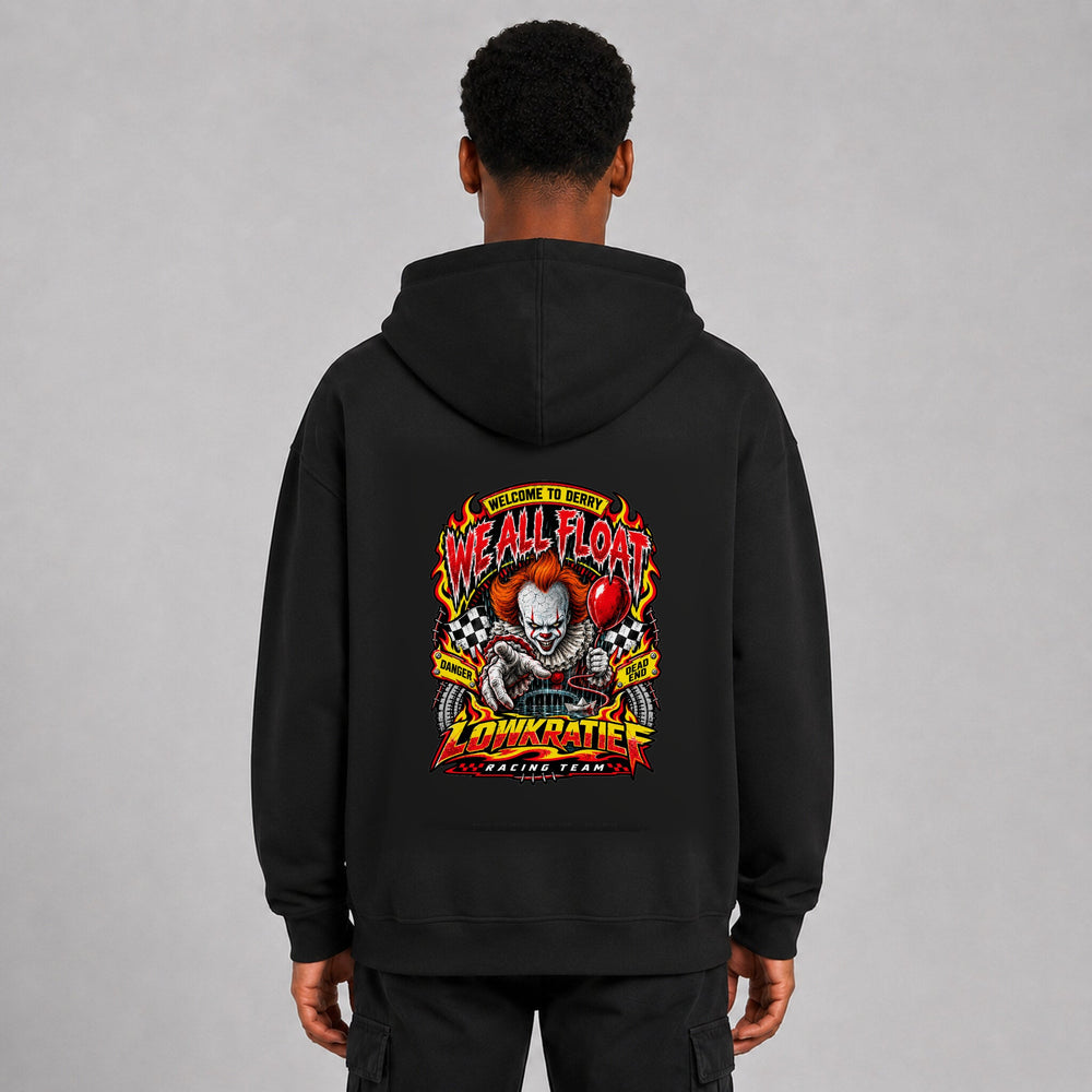 LOWKRATIEF We All Float Oversize-Hoodie mit korrigiertem Backprint