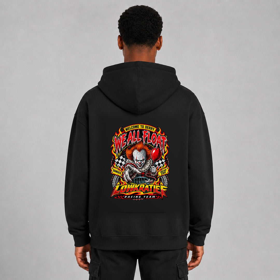 LOWKRATIEF We All Float Oversize-Hoodie mit korrigiertem Backprint