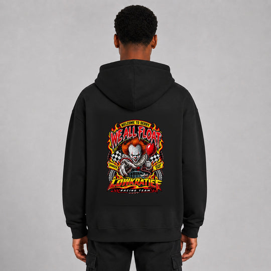 LOWKRATIEF We All Float Oversize-Hoodie mit korrigiertem Backprint