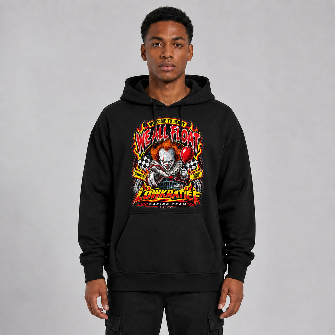 LOWKRATIEF We All Float Oversize-Hoodie mit Frontprint